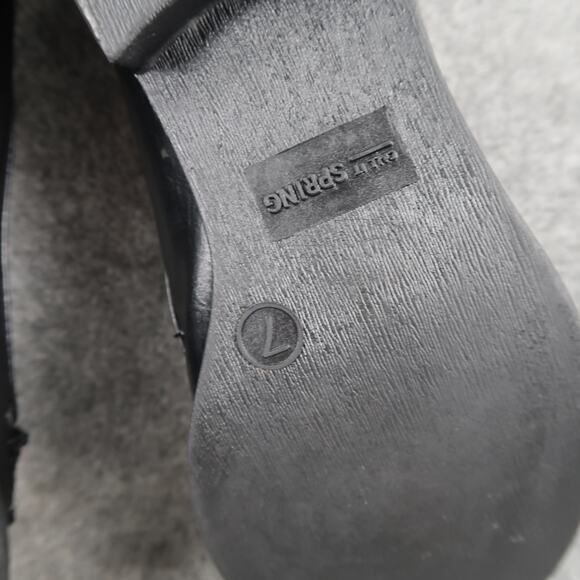 Call It Spring Shoes Womens 7 Penny Loafers Casual Classic Black Slip On Moc Toe - Picture 12 of 12